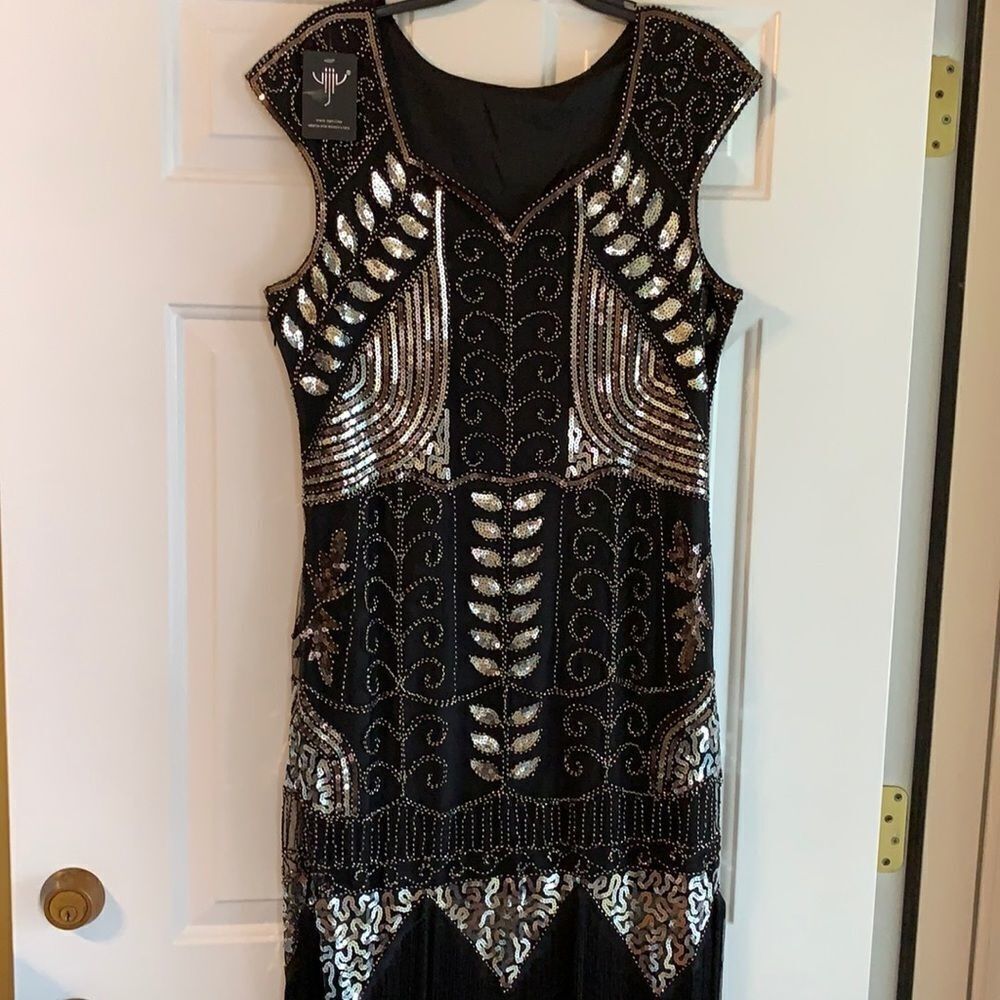 Sequined stage/show dress XL